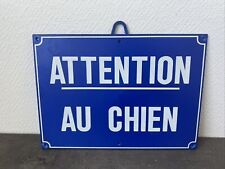 plaque attention au chien pvc affiche portail deco 
