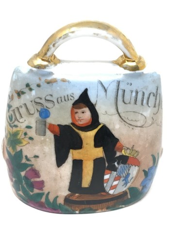 Cloche porcelaine peinte - cloche,