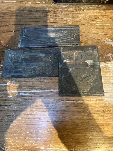Lot plaque imprimerie meuble - 3,