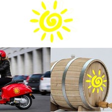 Autocollant SOL 10 X 10 CM, Autocollant En Vinyle Version 10XV1