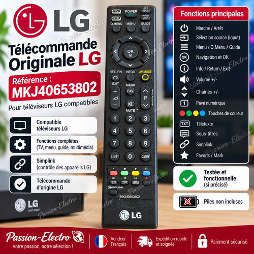 Télécommande originale - originale, lg