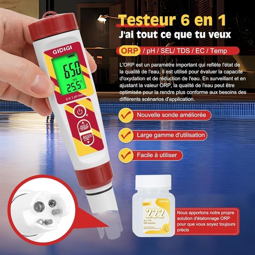 Testeur salinité pour - testeur, de