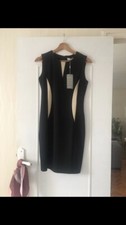robe moulante noire et beige 36