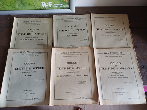 Cours teinture apprets - cours, de
