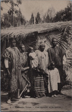 Zoo humain, Madiemba Thiam, chef bijoutier et sa famille  Carte postale - Zoo hu