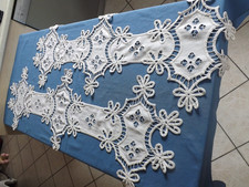 2 longs éléments pour création de rideaux, anciens