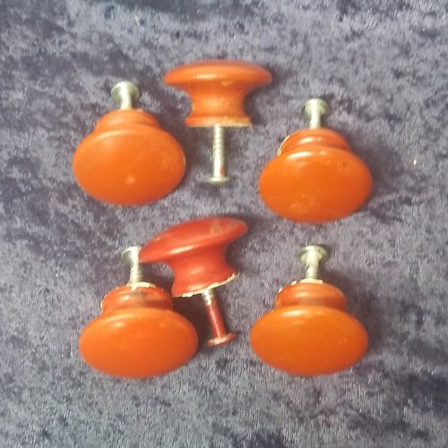 Wood knobs salvage painted - wood,