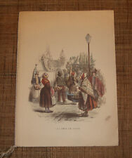 Menu Concorde AIR FRANCE Cris de Paris 1986