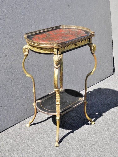 Antique brass rams head - brass,