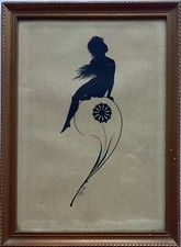 Vieux Cadre Photo Or Vintage Antique Avec Motif Enfants Pression Rainure