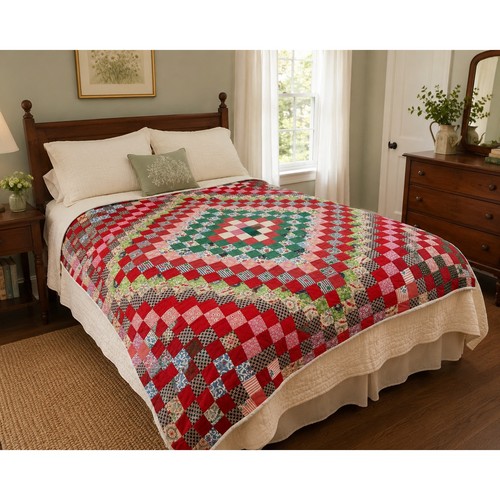 Vintage hand pieced - vintage,