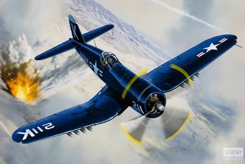Academy kit avion vought - academy,