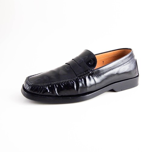 Mocassin penny noir cuir - en,