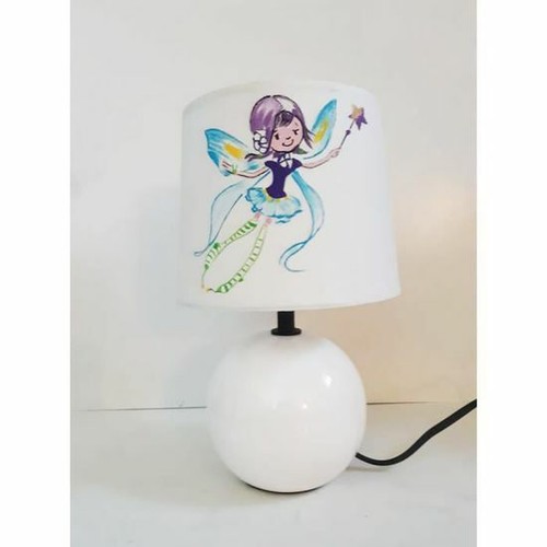 Lampe chevet peint main - lampe, de
