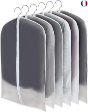 Housses De Vêtements CNMTCCO Housses De Vêtements Transparentes Set De 6, 6