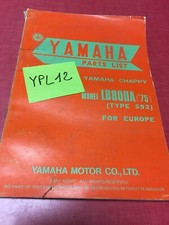 Yamaha Chappy LB80IIA 75 type 592 80 catalogue pièces détachées parts list moto