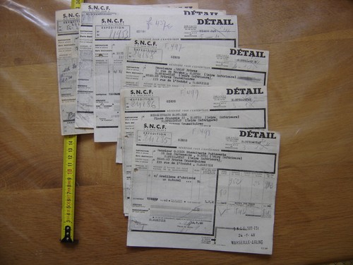 Lot vieux papiers - vieux, sncf
