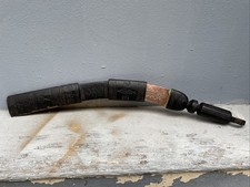 Ancien Grand Couteau D’apparat Marocain Lame Cuivre Étui Cuir 