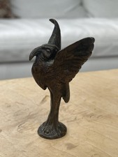 ancien bronze animalier héron