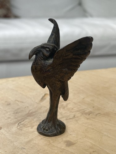 Ancien bronze animalier héron - bronze,