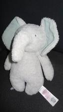 doudou peluche éléphant bleu vert gris PRIMARK 26cm (2 dispo)