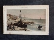 CP ILLUSTREE EPAISSE PORT BATEAUX PECHE -  37858