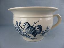 SARREGUEMINES RARE pot de chambre vase de nuit FAVORI bleu , parfait état