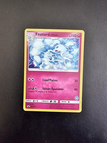 Carte pokémon feunard alola - pokémon, d'alola