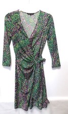 Belle Robe BCBG MAX AZRIA, portefeuille, vert violet, Taile 34, TBE