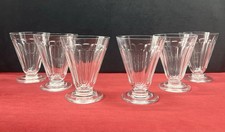 BACCARAT SAINT LOUIS 6 WATER CRYSTAL GLASSES VERRE A EAU CRISTAL TAILLE ART DECO