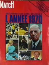 Paris Match n° 1131 du 9 janvier 1971 - Le bilan en images de l'année 1970