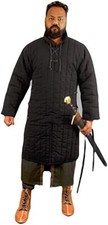 Manteau Gambeson médiéval épais rembourré manches complètes veste acétone arm...