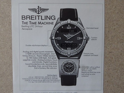 Pub montre breitling - 11/88,