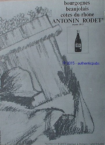 Publicite antonin rodet vin - publicite,