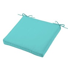 Coussin de chaise HAWAI couleur acqua 40 x 40 x 5 cm Déhoussable Extérieur Imper