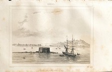 GRAVURE  1838  BRESIL " OLINDA DE PHERMAM BUCO  "