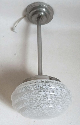 Suspension art déco verre - art,