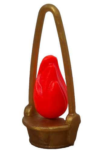 Playmobil lampe flamme dorée - flamme,