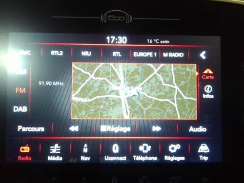 Ecran gps fiat - fiat, 500x