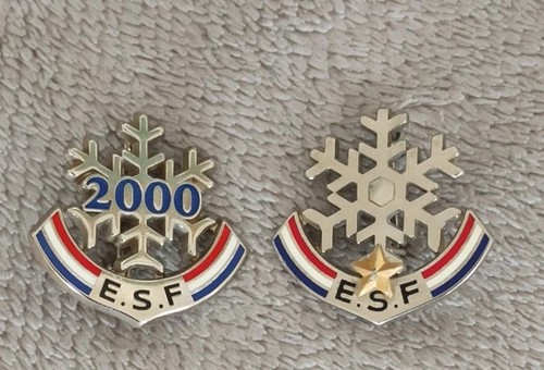 Broches insigne ski - 2, esf