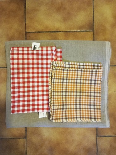 Lot tissus lin sets - tissus, table