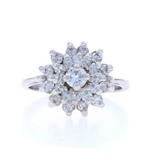 Bague Cocktail En Or Blanc