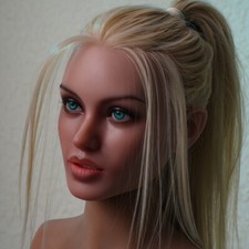 Sex Doll Head Silicone Real Oral Movable Jawbone Sex Tongue Masturbator for Men