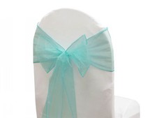 6 Chair Bow Organza Sashes