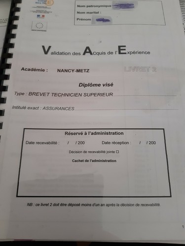 Livret vae bts - 2, assurances