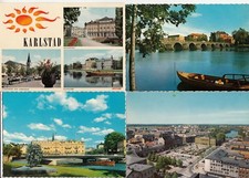 Lot 4 OLD POST CARD SUEDE SWEDEN SVERIGE KARLSTAD