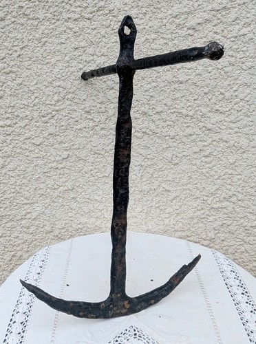 Ancienne ancre bateau - ancienne,