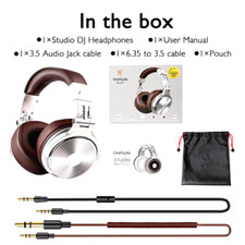 Casque Audio Écouteurs Hifi Filaires Pliables Avec Microphone Pour Studio DJ