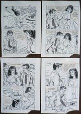 Stelio FENZO 4 planches originales érotique pour Elvifrance ami de Hugo PRATT