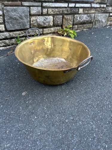 Ancien chaudron laiton - ancien,